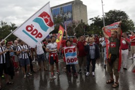 Activistas internacionales participaron en el desfile.